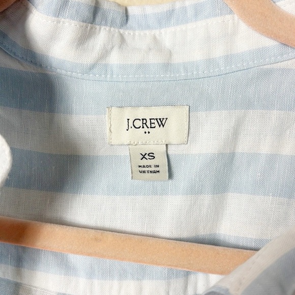 J. Crew Striped linen cotton sleeveless popover tunic top
Stripe blue white XS - Picture 5 of 10